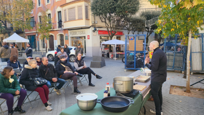 Festa hivern Mercat Origen Montserrat. Showcooking amb Jordi Llobet