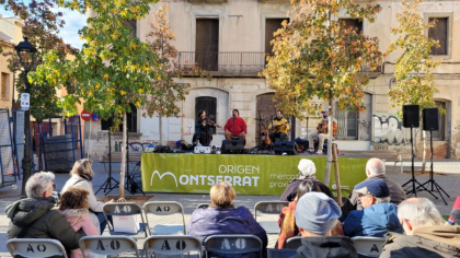 Festa hivern Mercat Origen Montserrat. Concert folk amb Corrandes són corrandes